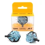 Letky na šípky Cuesoul TERO AK4 štandardné, čierne s bielym motívom tigra