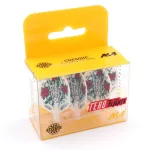 Letky na šípky Cuesoul TERO AK4 štandard, biele s motívom ruží