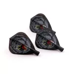 Letky na šípky Cuesoul TERO AK4 Kite, čierne s motívom gorily