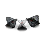 Letky na šípky Cuesoul TERO AK4 Kite, čierne s motívom gorily