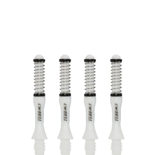 Násadky na šípky Cuesoul TERO AK7 Slim biele, dĺžka 32mm (B)