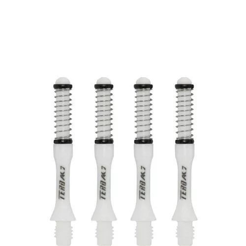 Násadky na šípky Cuesoul TERO AK7 Slim biele, dĺžka 34mm (C)