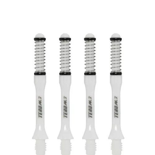 Násadky na šípky Cuesoul TERO AK7 Slim biele, dĺžka 40mm (E)