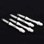 Násadky na šípky Cuesoul TERO AK7 Slim biele, dĺžka 43,5mm (F)