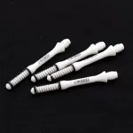 Násadky na šípky Cuesoul TERO AK7 Slim biele, dĺžka 43,5mm (F)