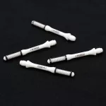 Násadky na šípky Cuesoul TERO AK7 Slim biele, dĺžka 43,5mm (F)