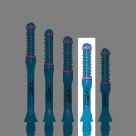 Násadky na šípky Cuesoul TERO AK7 Slim modré, dĺžka 34mm (C)