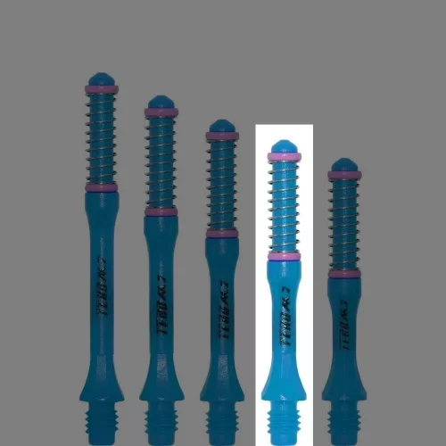 Násadky na šípky Cuesoul TERO AK7 Slim modré, dĺžka 34mm (C)