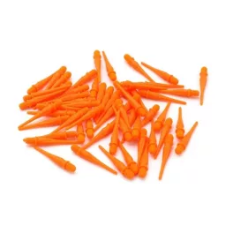 Náhradné plastové hroty Cuesoul oranžové 26mm 80ks na soft šípky