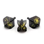 Letky na šípky Cuesoul TERO AK4 štandard, čierne s motívom raka