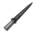 Náhradné hroty na steel šípky Cuesoul Touch Point II V Cuts Gun Grey, 41mm, 3ks