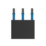 Náhradné hroty na steel šípky Cuesoul Touch Point II V Cuts dúhové, 33mm, 3ks