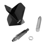 Cuesoul KOFF čierne integrované Big Standard letky a karbonové násadky veľkosti 2