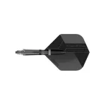 Cuesoul KOFF čierne integrované Big Standard letky a karbonové násadky veľkosti 3