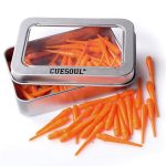 Náhradné plastové hroty Cuesoul oranžové 32mm 100ks na soft šípky