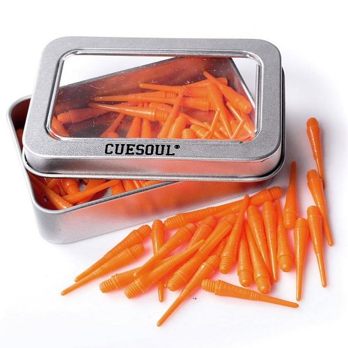 Náhradné plastové hroty Cuesoul oranžové 32mm 100ks na soft šípky