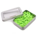 Náhradné plastové hroty Cuesoul lime zelené 32mm 100ks na soft šípky