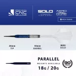 Šípky soft Harrows Geo Parallel 18g 90% wolfram