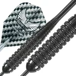 Sada steel šípok Harrows Black Arrow 23g K, Brass
