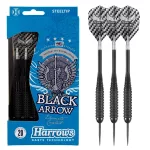 Sada steel šípok Harrows Black Arrow 23g K, Brass