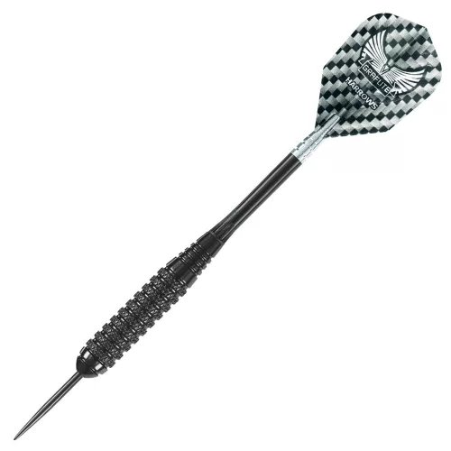 Sada steel šípok Harrows Black Arrow 24g R, Brass