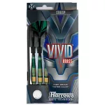 Sada steel šípok Harrows Vivid R Green 22g, brass