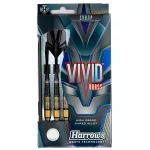 Sada steel šípok Harrows Vivid R čierne 23g, brass