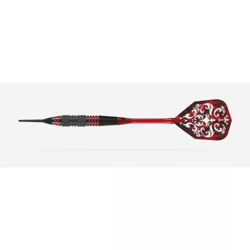 Šípky Harrows soft Pirate 18g, červené, brass