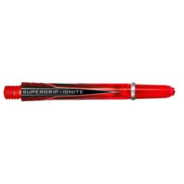 Násadky na šípky Harrows Supergrip Ignite červené, dlhé 47mm