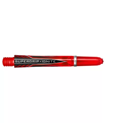 Násadky na šípky Harrows Supergrip Ignite červené, midi 40mm