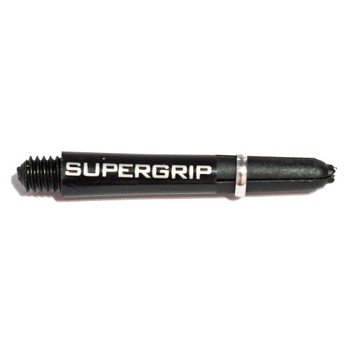 Násadky na šípky Harrows Supergrip čierne, strieborné, krátke