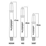 Násadky na šípky Harrows Supergrip Fusion čierno-červené, dlhé