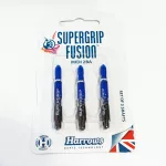 Násadky na šípky Harrows Supergrip Fusion čierne, modré, stredné