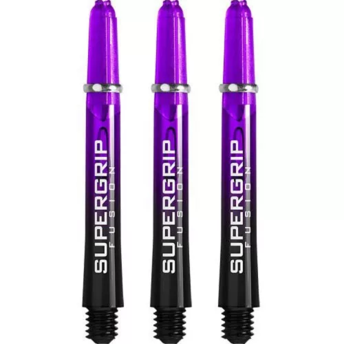 Násadky na šípky Harrows Supergrip Fusion čierne, fialové, stredné