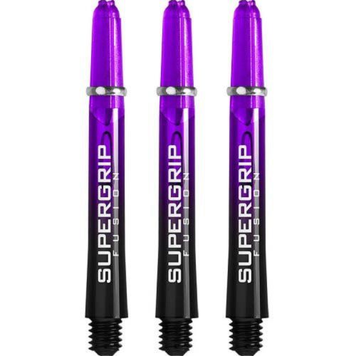 Násadky na šípky Harrows Supergrip Fusion čierne, fialové, stredné