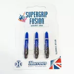 Násadky na šípky Harrows Supergrip Fusion čierne, modré, krátke