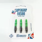 Násadky na šípky Harrows Supergrip Fusion čierne, zelené, krátke