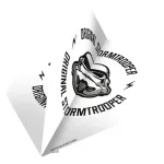 Letky na šípky Star Wars Original Stormtrooper biele s logom, No2, 100 mikron