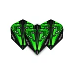 Letky na šípky Red Dragon Hardcore Peter Wright Snakebite zelené