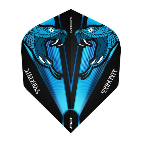 Letky na šípky Red Dragon Hardcore Peter Wright Snakebite modré