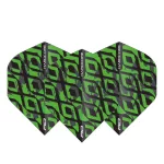 Letky na šípky Red Dragon Hardcore Radical čierno-zelené