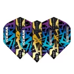 Letky na šípky Red Dragon Hardcore Ionic Gerwyn Price zlato-dúhové, extra hrubé