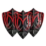 Letky na šípky Red Dragon Freestyle Jonny Clayton čierno-červené, extra hrubé