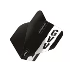 Letky na šípky Red Dragon Hardcore Gian van Veen, čierne, 100 mikrónové