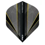 Letky na šípky Red Dragon Hardcore Premium Seren Onyx No2, čierne, sivé