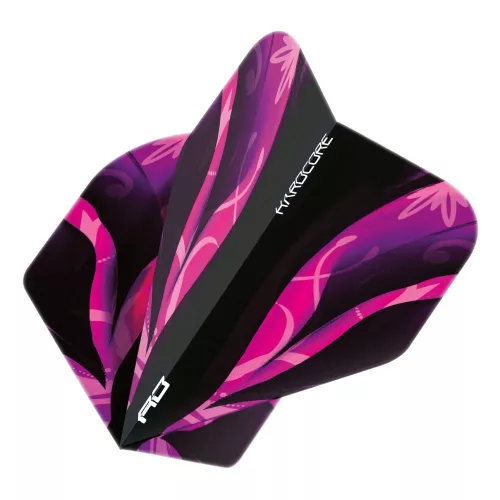 Letky na šípky Red Dragon Hardcore Premium Tyrian No2, čierne, fialové