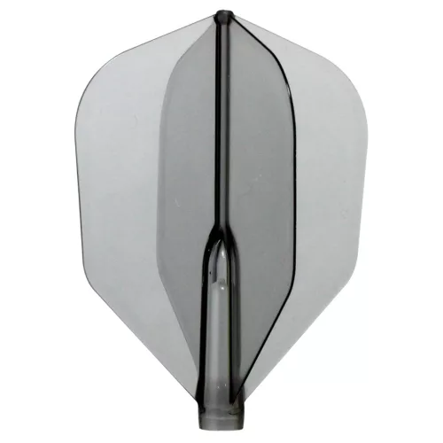 Letky na šípky Cosmo Fit Flight Air Shape priesvitné čierne