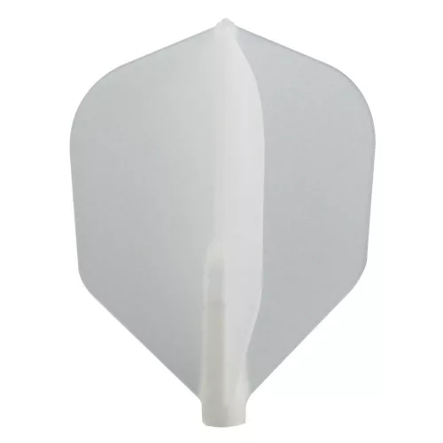 Letky na šipky Cosmo Fit Flight Shape špinavo biele, 6ks