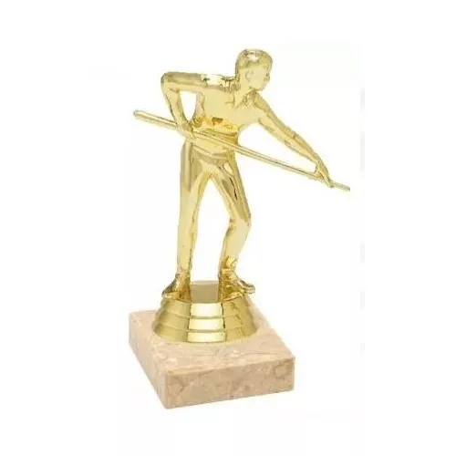 Prozona Trofej biliardový hráč zlatá 14 cm