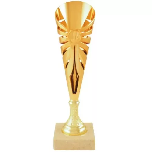 Prozona Trofej Sport model 2, bronzový pohár mramorový podstavec výška 34,5cm